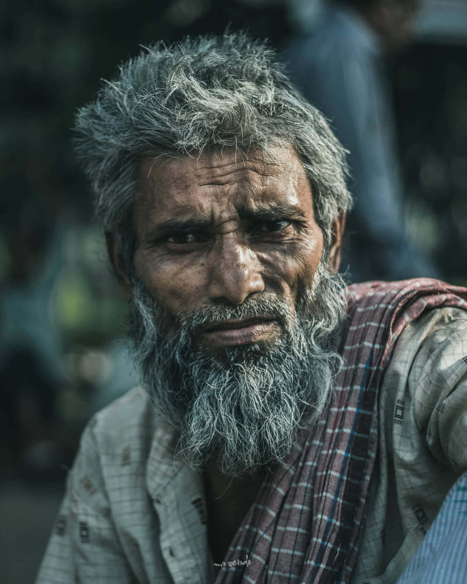 bearded Indian man, weathered elderly man, gray beard, Full HD Phone Wallpaper