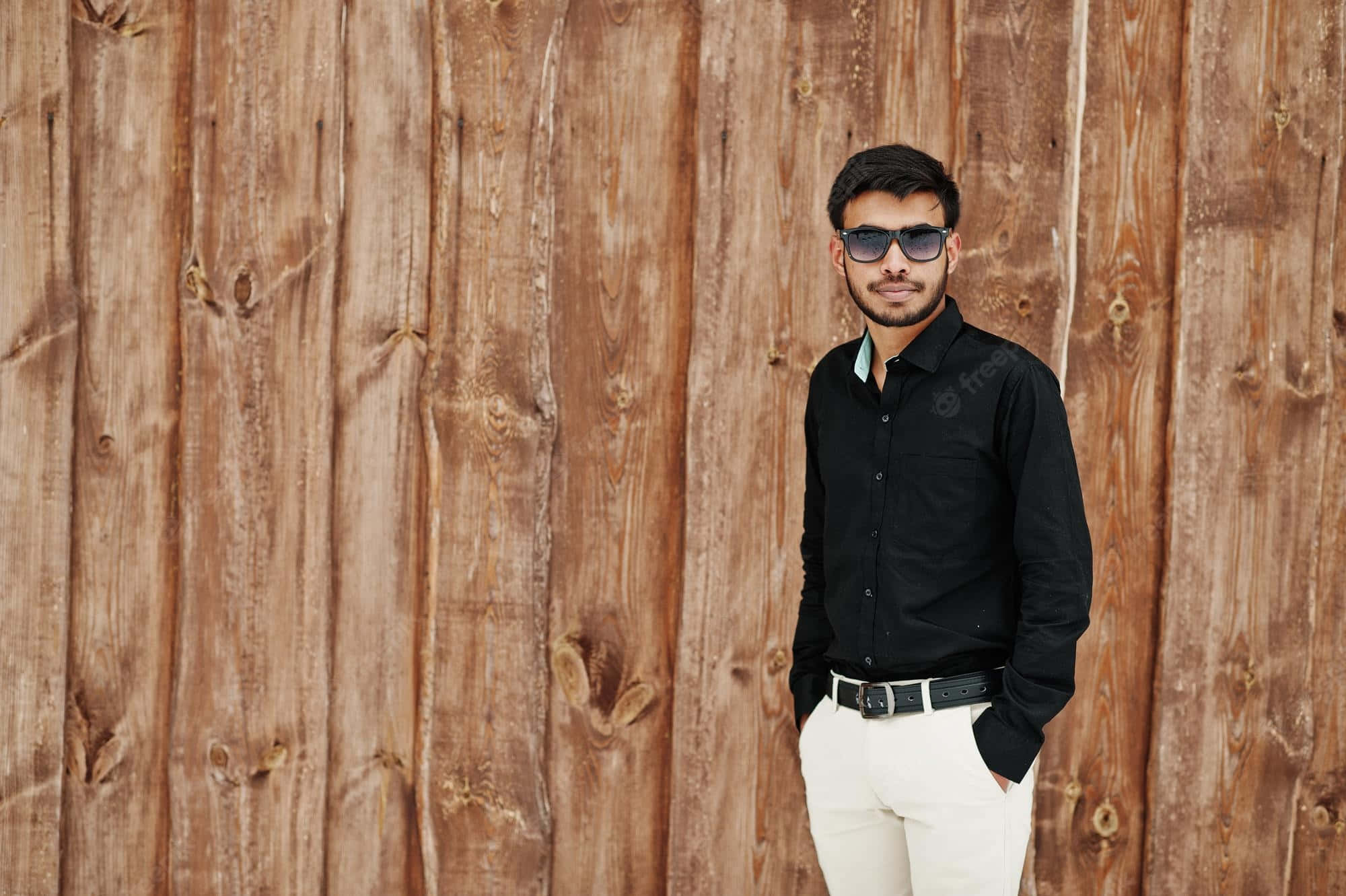 Indian Guy, black shirt, white pants, Full HD Desktop Wallpaper