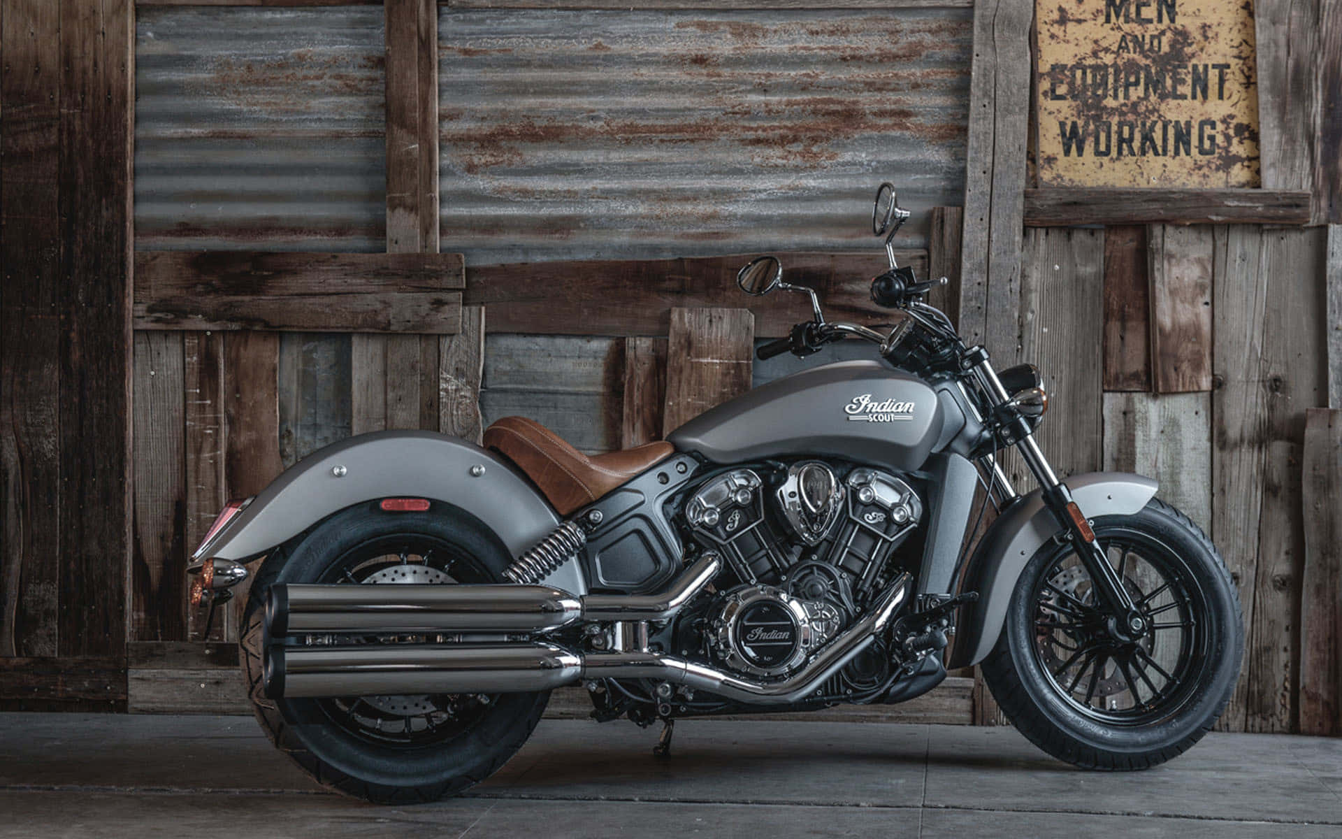 Indian Motorcycle, sleek silver, chrome details, Full HD Desktop Wallpaper