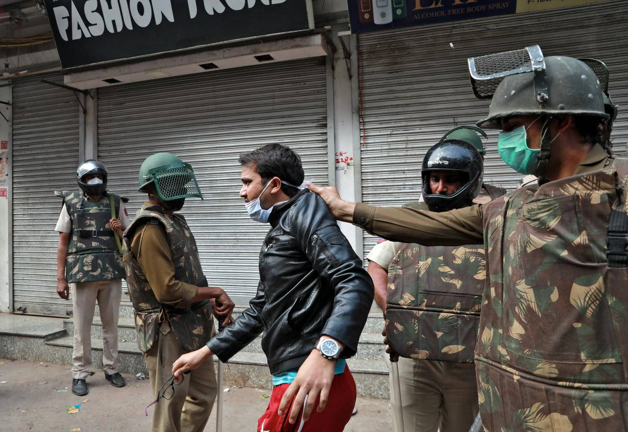 Indian Police, helmet, mask, HD Desktop Wallpaper