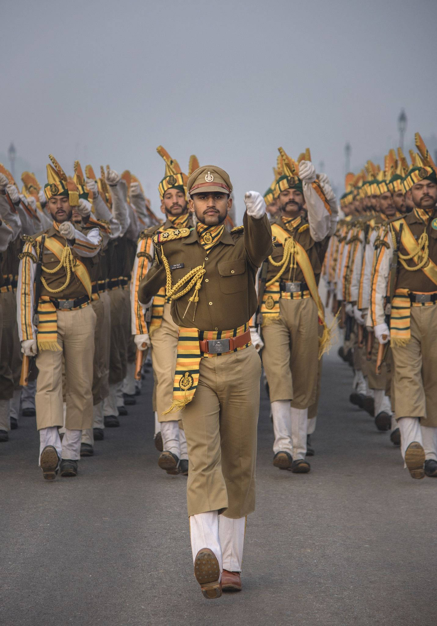 Indian Police, khaki, gold, Full HD Phone Wallpaper