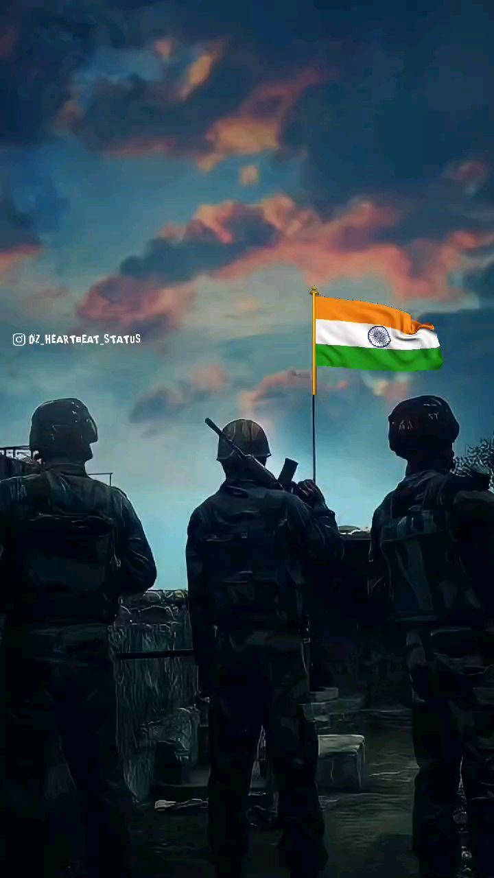 Indian Soldiers, Indian flag, silhouette, HD Phone Wallpaper