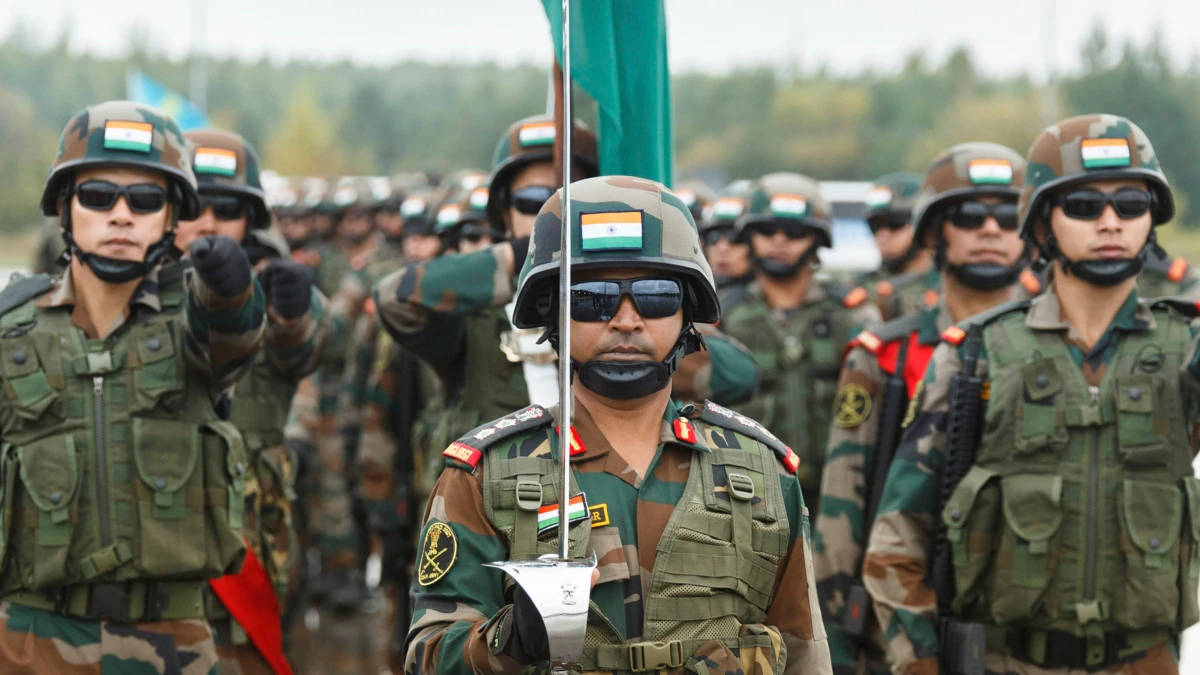 Indian Soldiers, commander, camouflage uniforms, SD Desktop Wallpaper