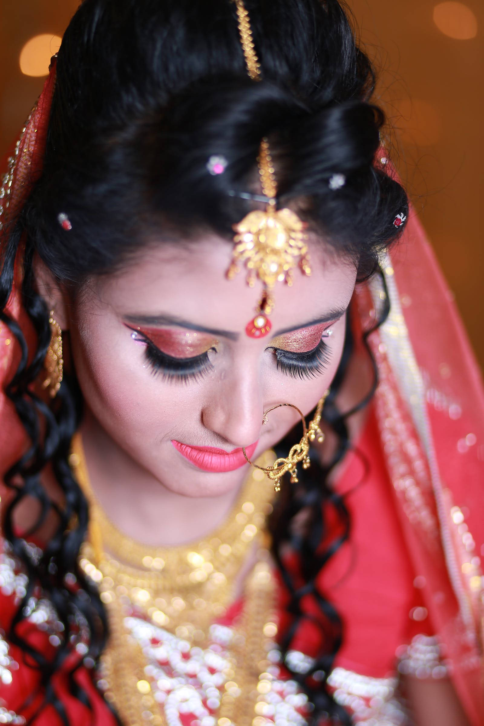 Indian Wedding, bride, traditional Indian attire, Full HD Phone Wallpaper