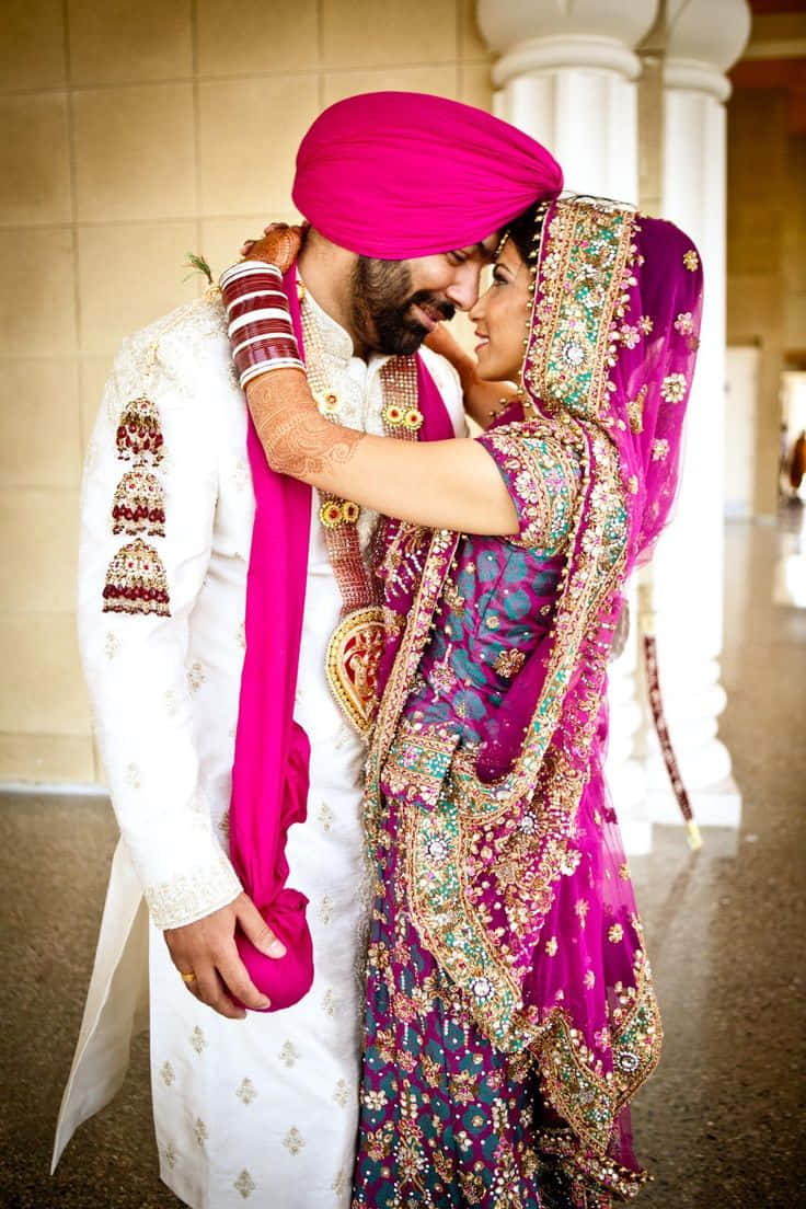 Indian wedding attire, traditional wedding attire, indoor, SD Phone Wallpaper
