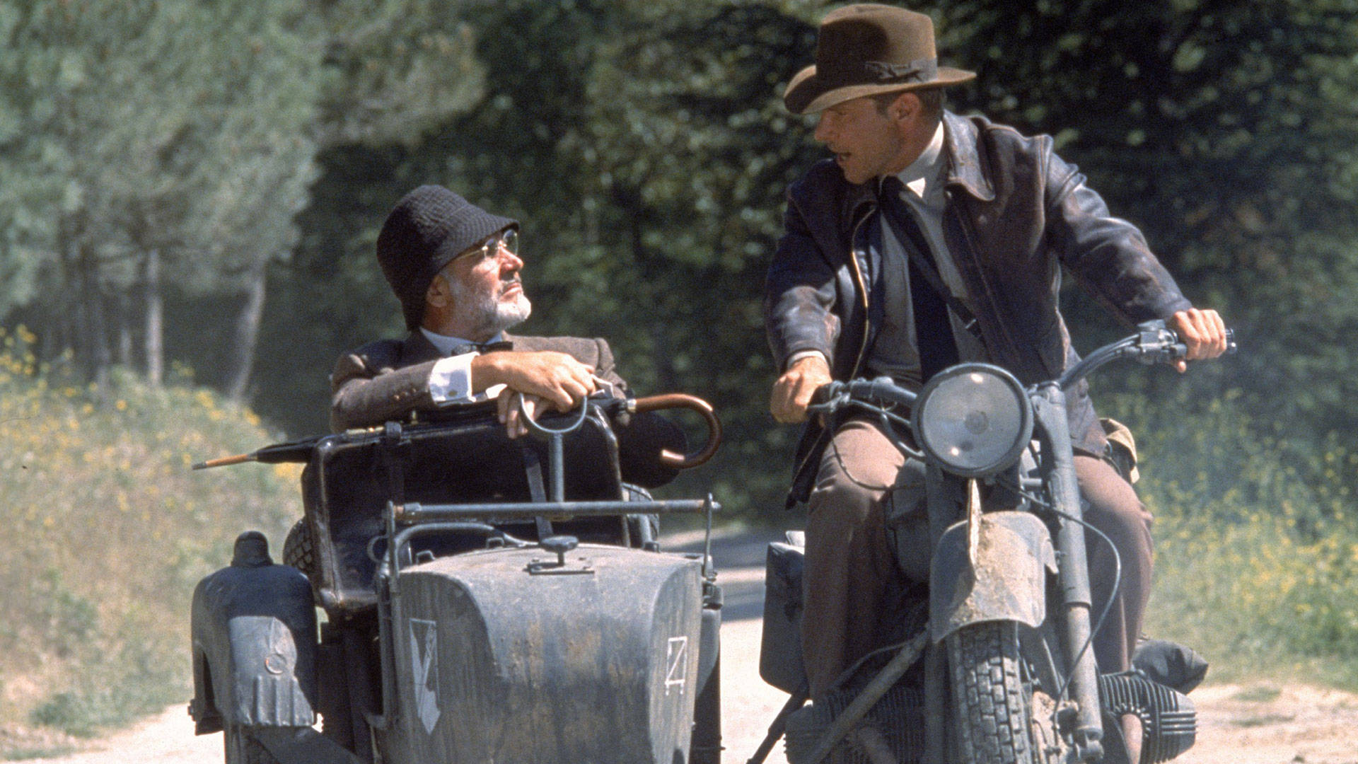 Indiana Jones, classic motorcycle, vintage motorcycle, Full HD Desktop Wallpaper