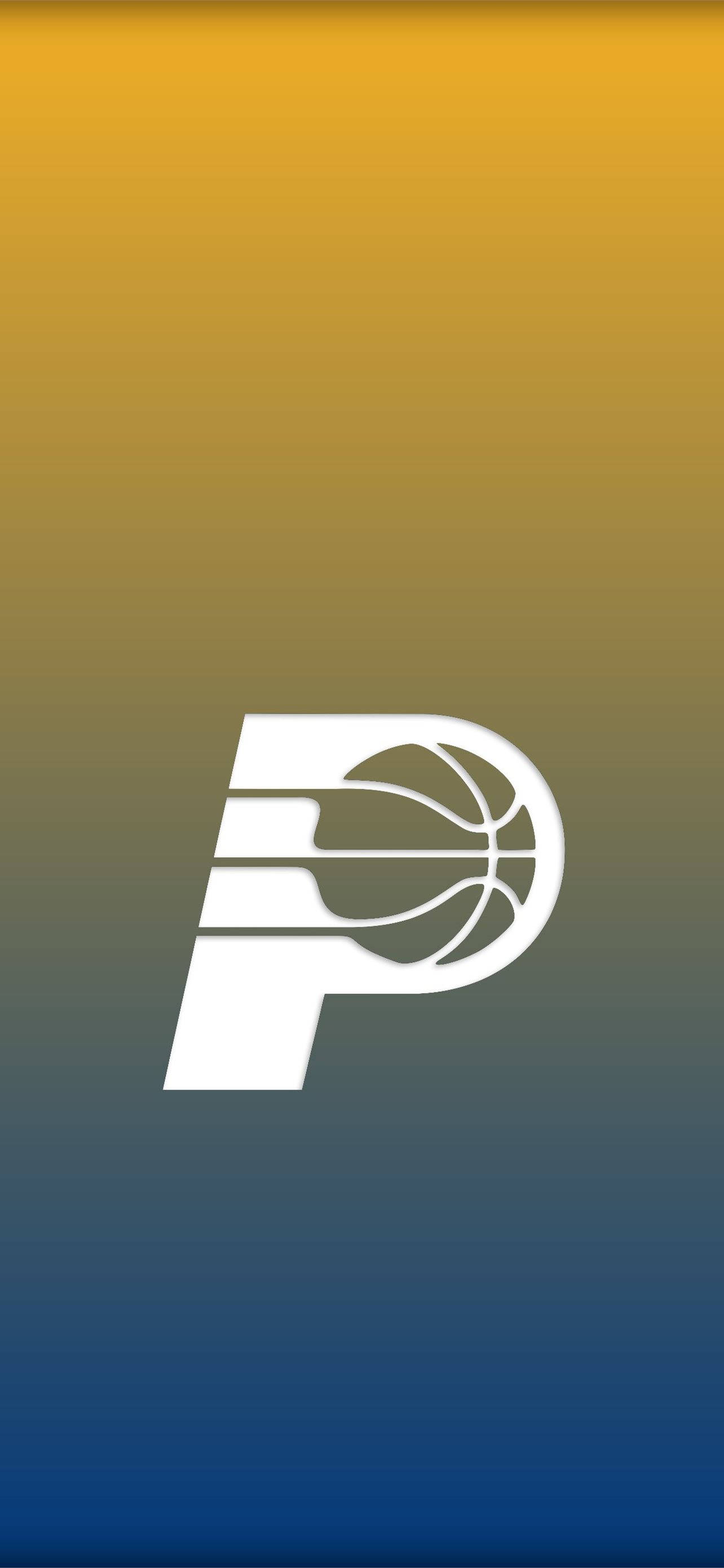 Indiana Pacers, minimalist team logo, white stylized P, 2K Phone Wallpaper