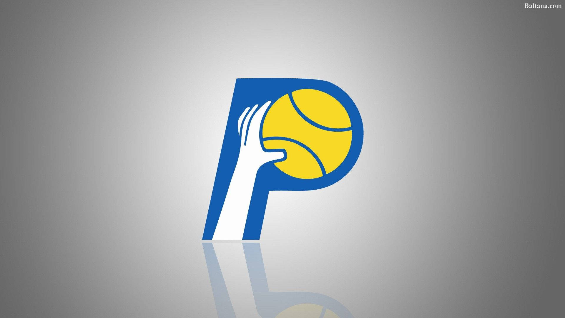Indiana Pacers, vintage team logo, blue letter P, Full HD Desktop Wallpaper