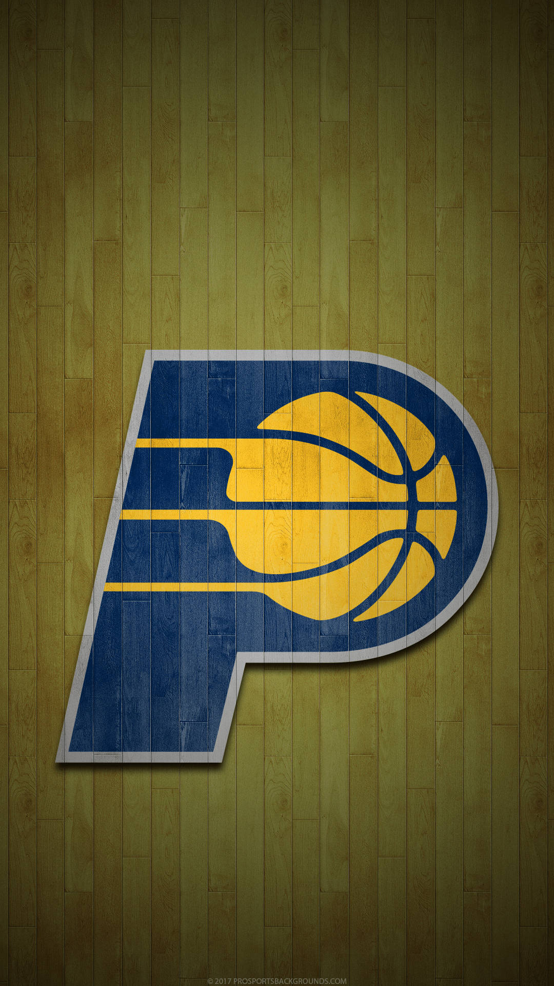 Indiana Pacers, Classic Wooden Logo, basketball design, Full HD Phone Wallpaper