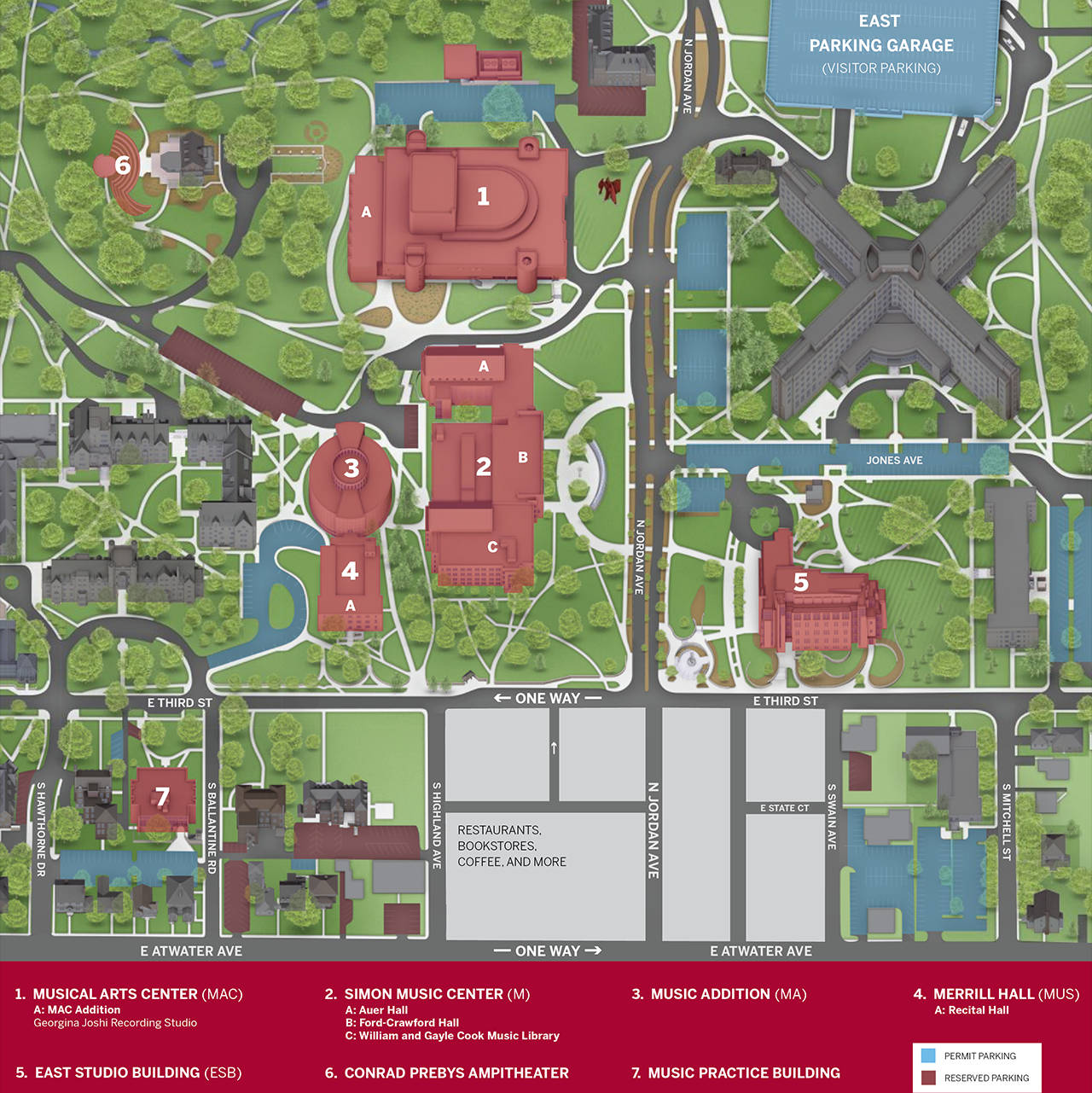 Indiana University Bloomington, campus map, labeled buildings, HD Phone Wallpaper