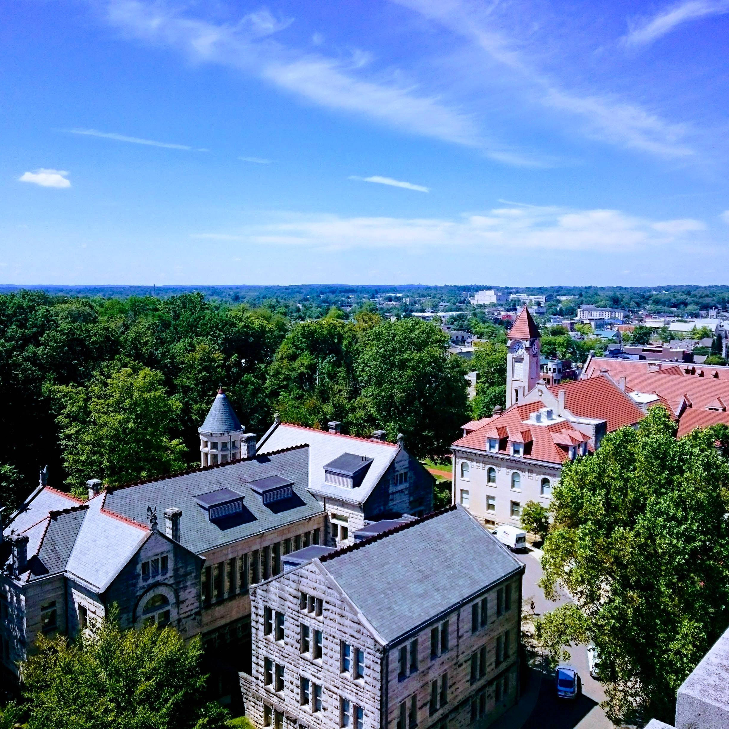 Indiana University Bloomington, old buildings, historic stone buildings, Full HD Desktop Wallpaper