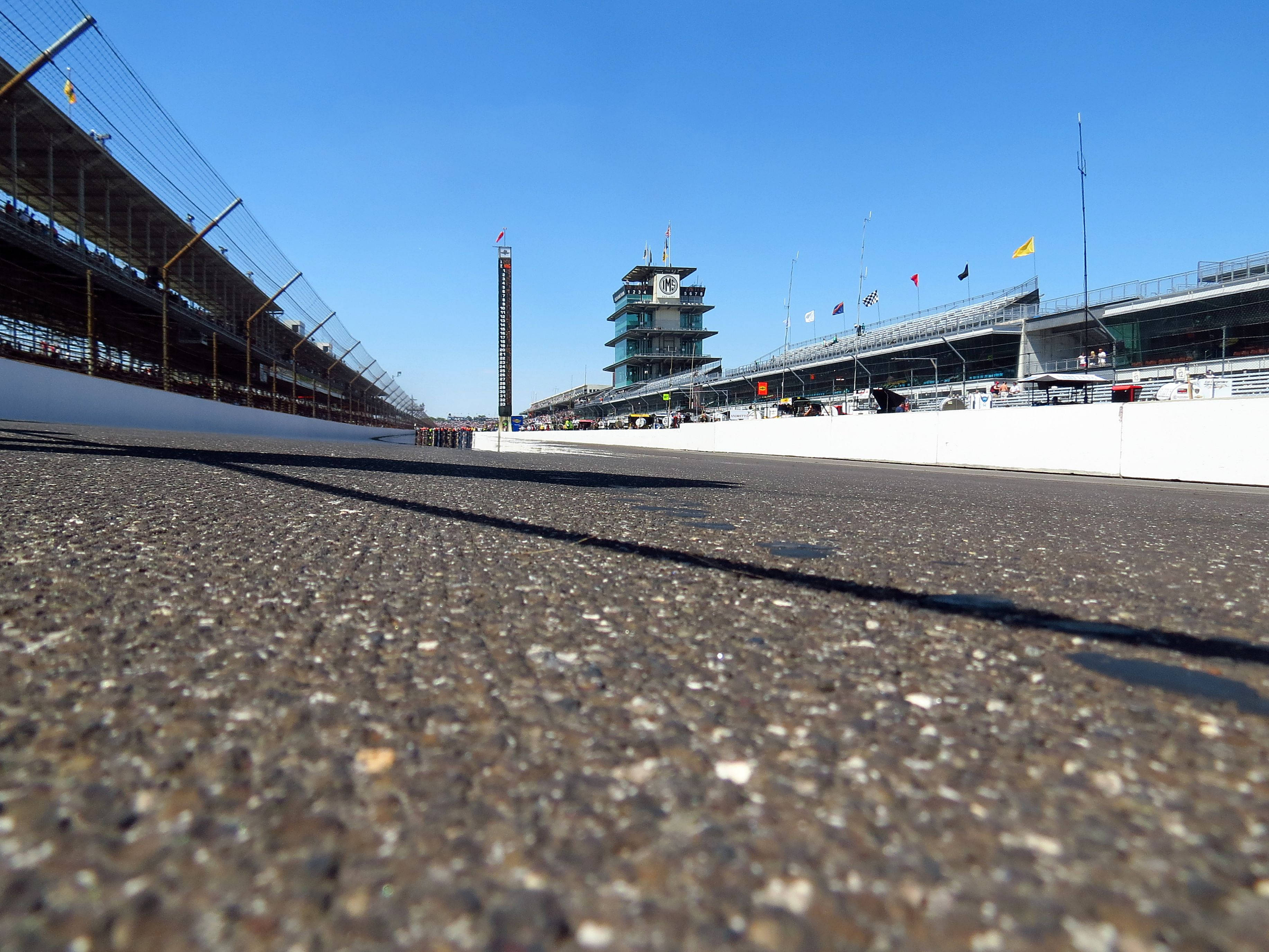 Indianapolis 500, race track, grandstand, 2K Desktop Wallpaper