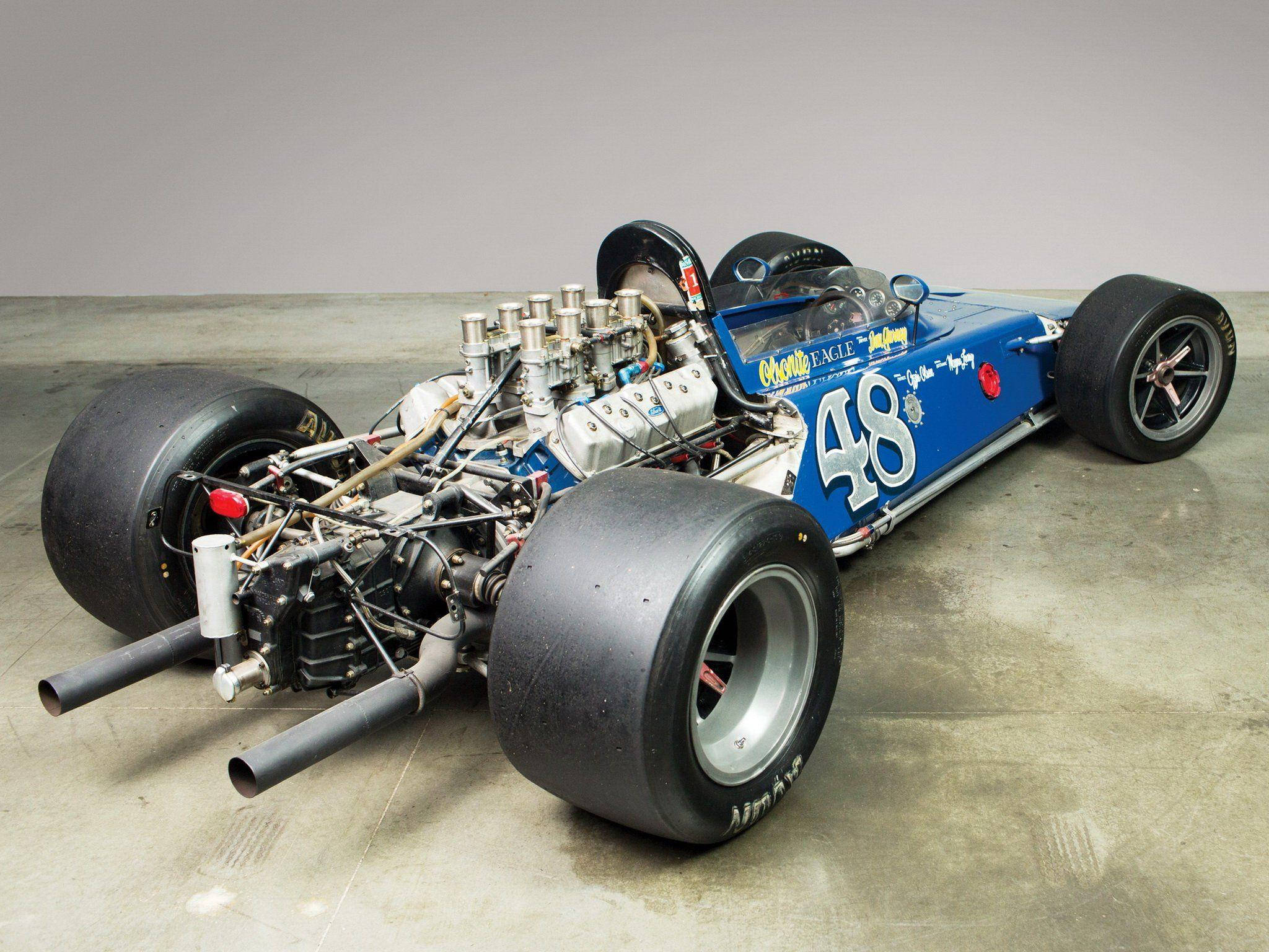 1969 Indianapolis 500, race car, blue, Full HD Desktop Wallpaper