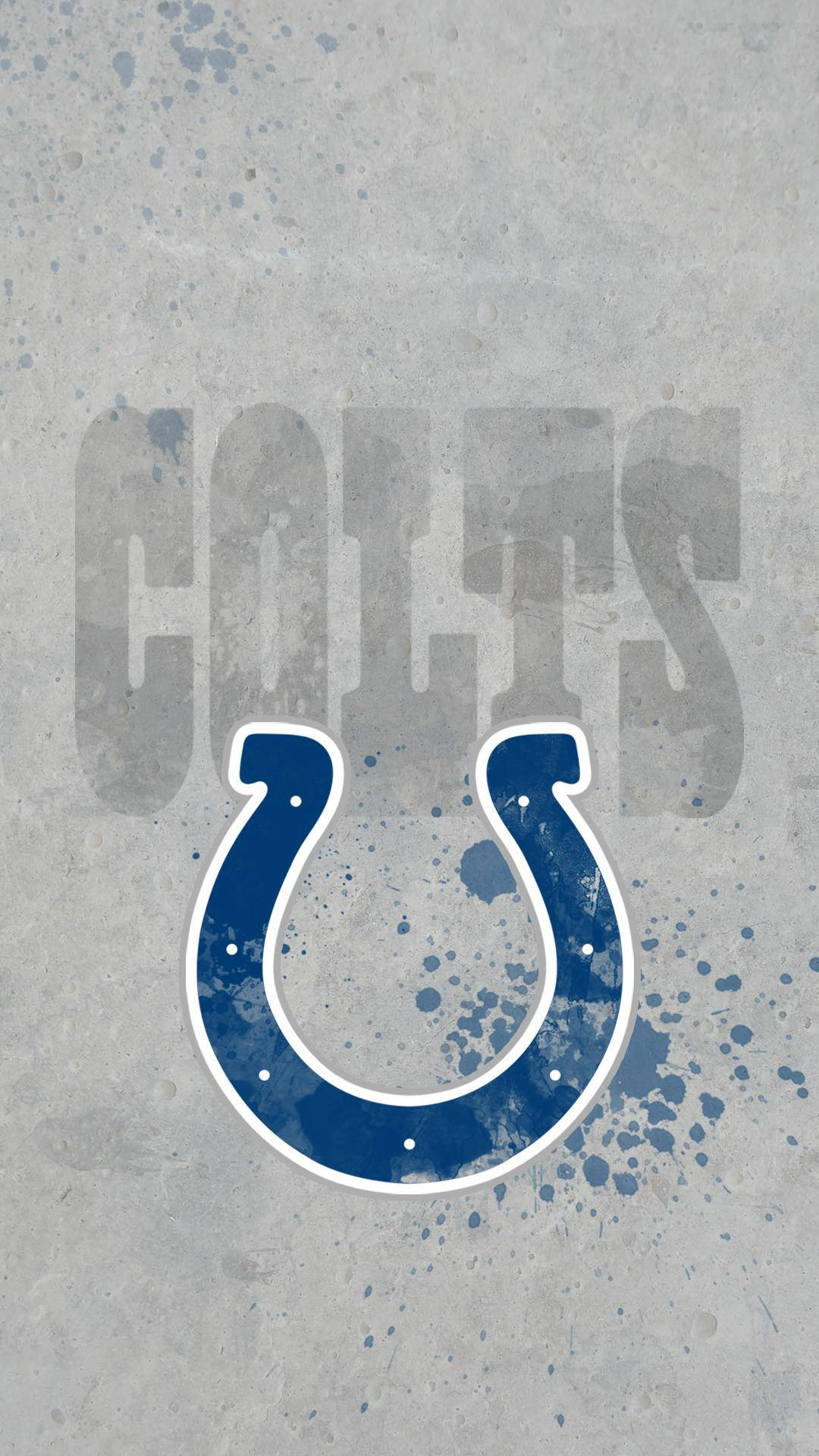 Indianapolis Colts, horseshoe logo, blue, Full HD Phone Wallpaper