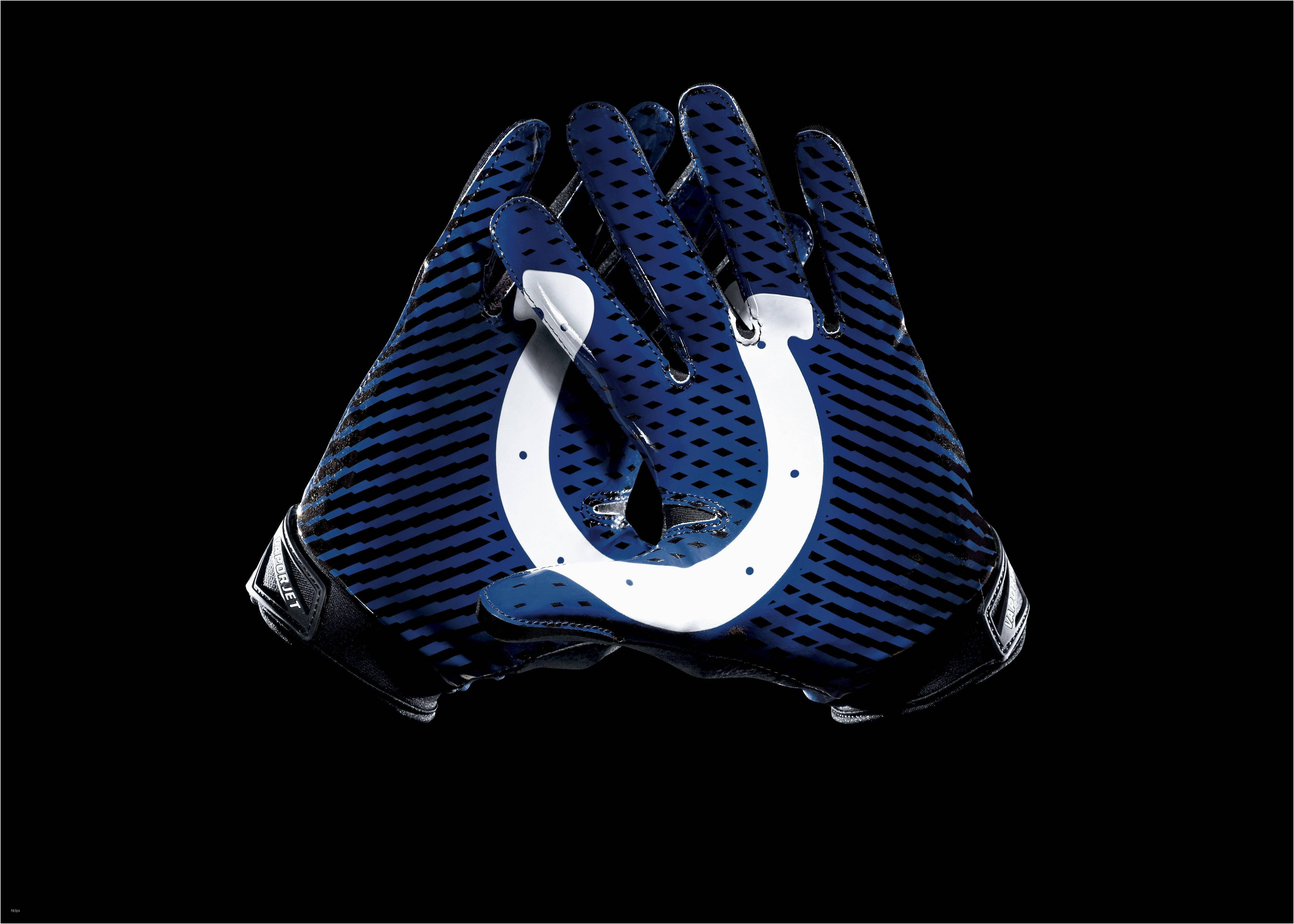 Indianapolis Colts, horseshoe logo, blue and white, 4K Desktop Wallpaper