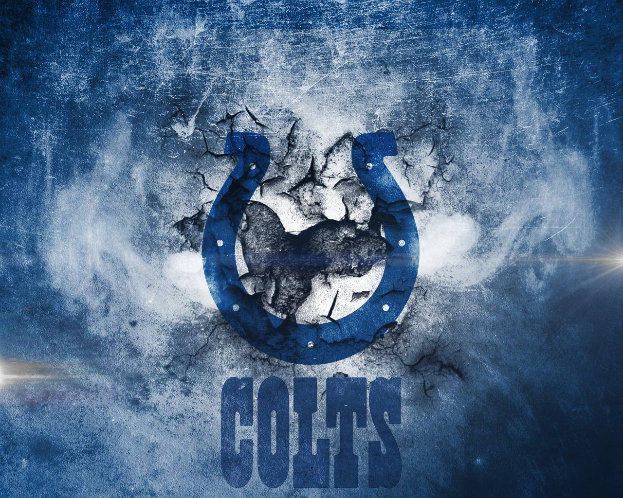 Indianapolis Colts, blue, cracked concrete, HD Desktop Wallpaper