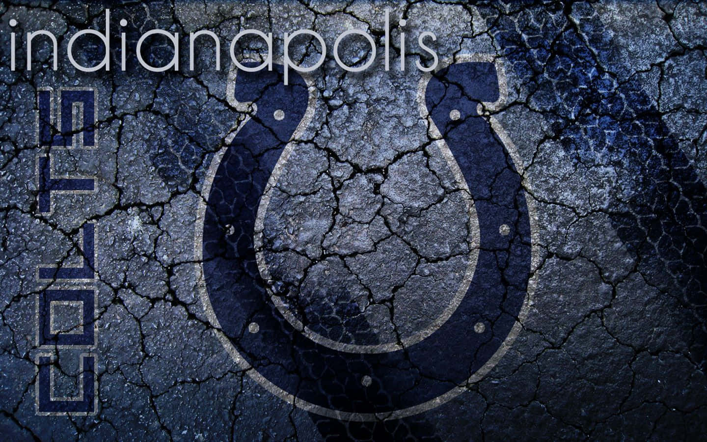 Indianapolis Colts, Colts Logo, concrete surface, HD Desktop Wallpaper