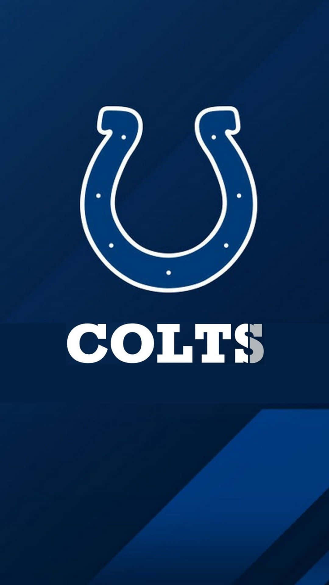 Indianapolis Colts, horseshoe logo, white horseshoe, Full HD Phone Wallpaper