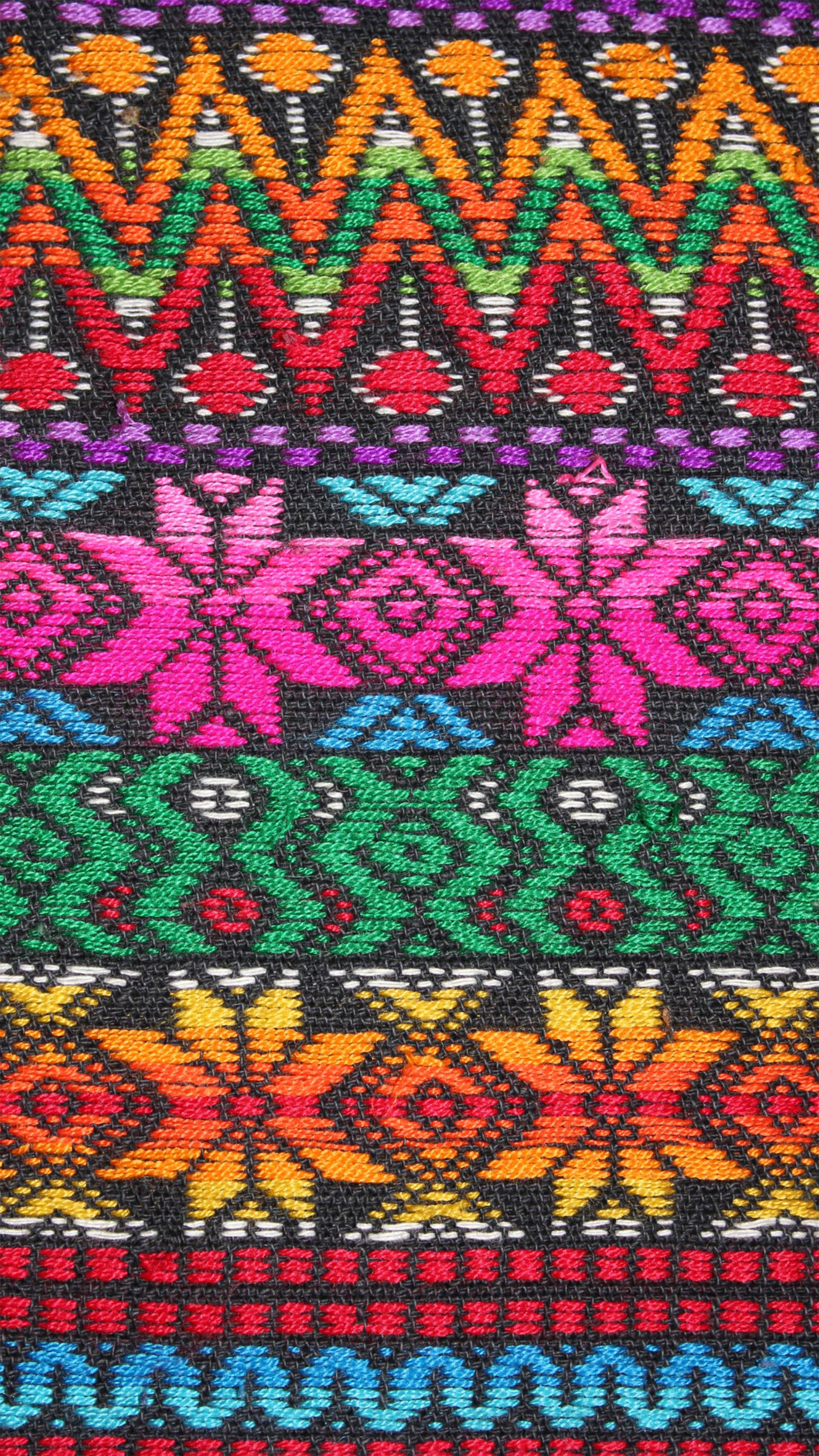 indie aesthetic, geometric textile pattern, zigzags, 2K Phone Wallpaper