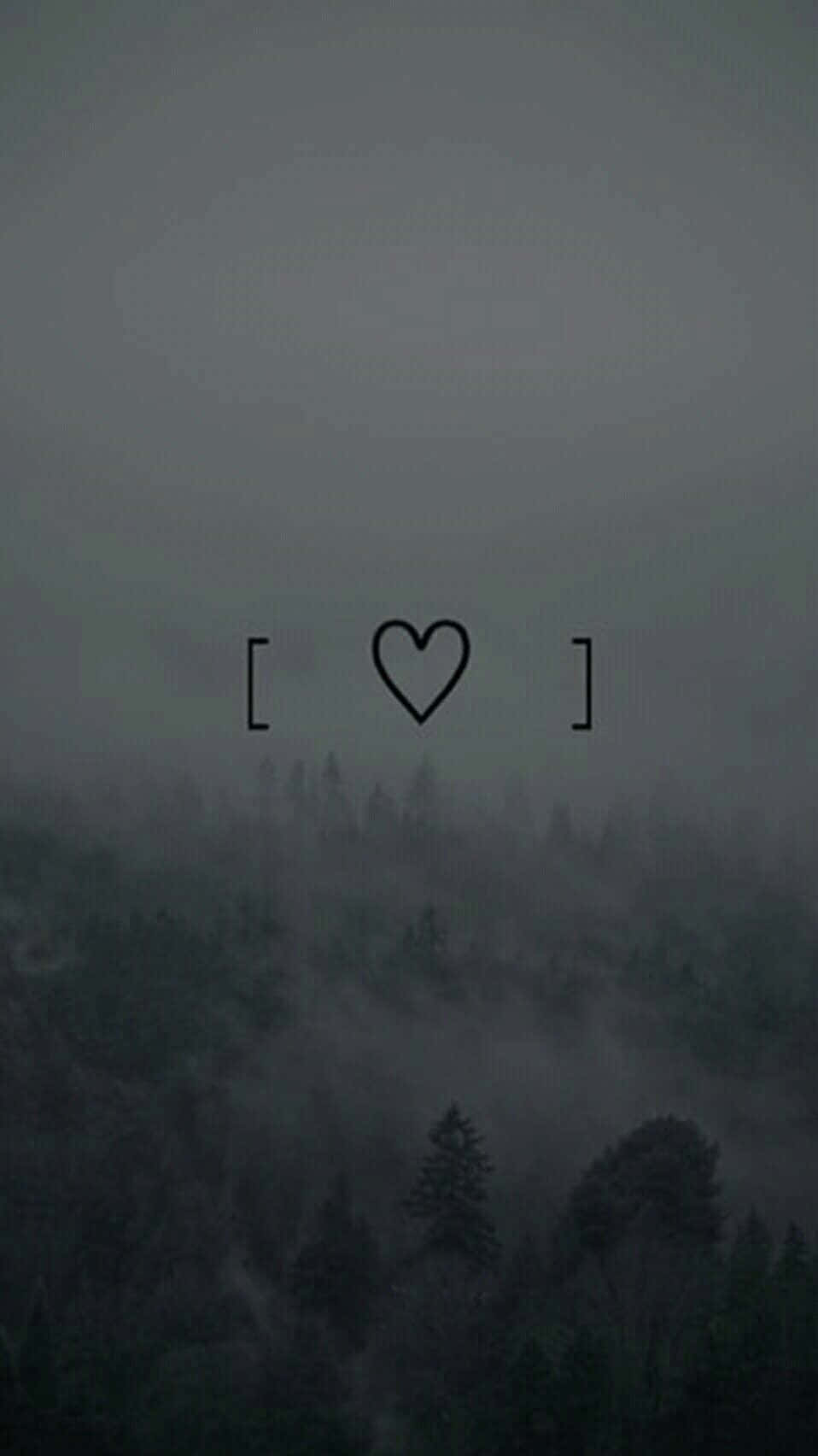 Indie iPhone, misty forest, gray, HD Phone Wallpaper