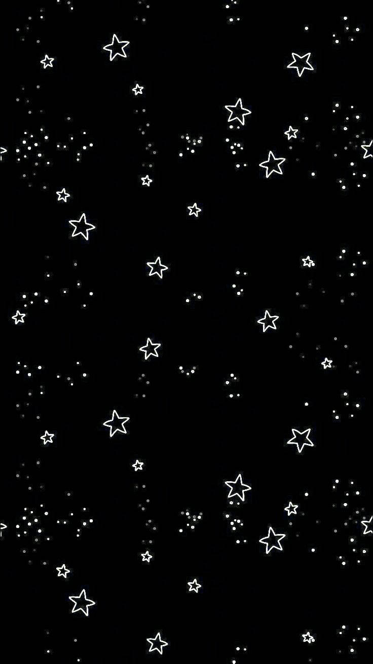 Aesthetic Stars, Indie Kid, black background, HD Phone Wallpaper
