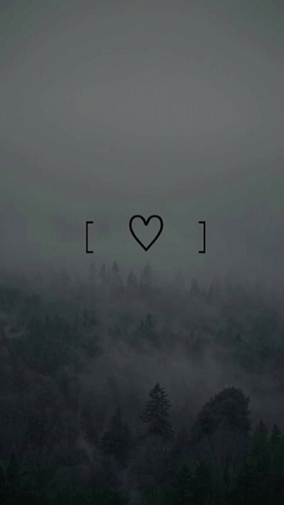 black heart outline, brackets, indie phone, HD Phone Wallpaper