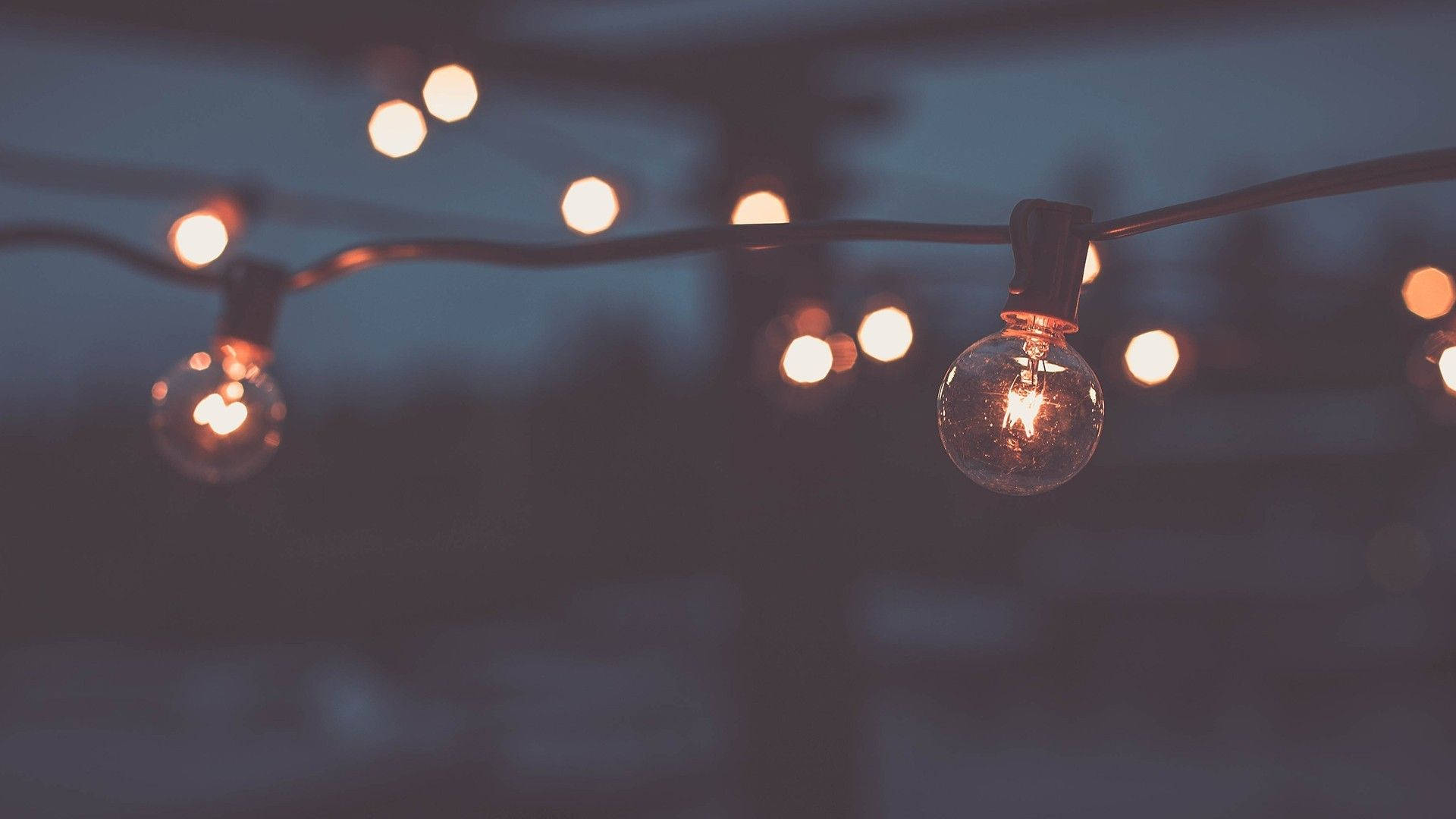 indie aesthetic, laptop, light bulbs, Full HD Desktop Wallpaper