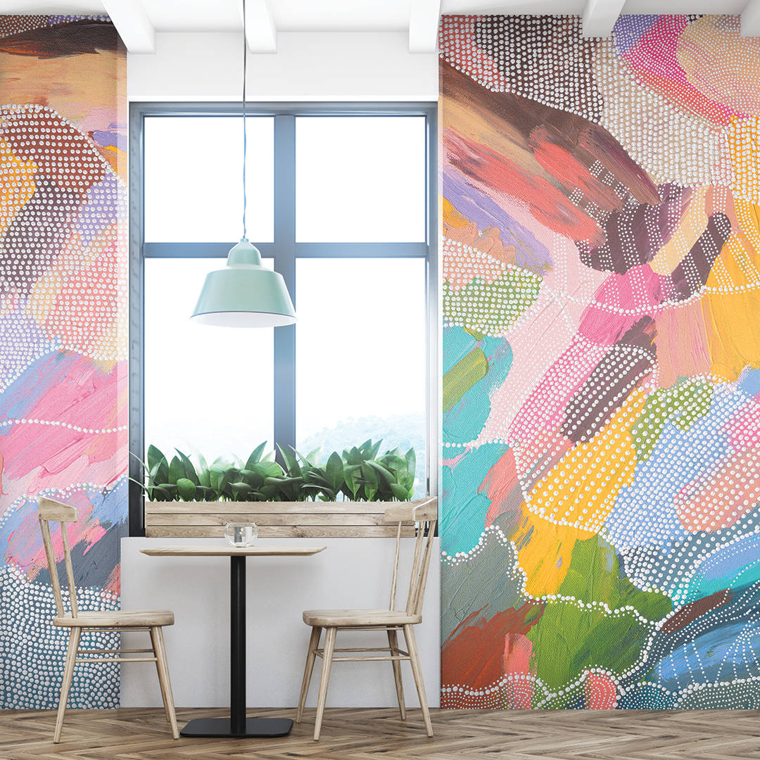 pastel background, vibrant abstract wallpaper, colorful brushstrokes, SD Desktop Wallpaper