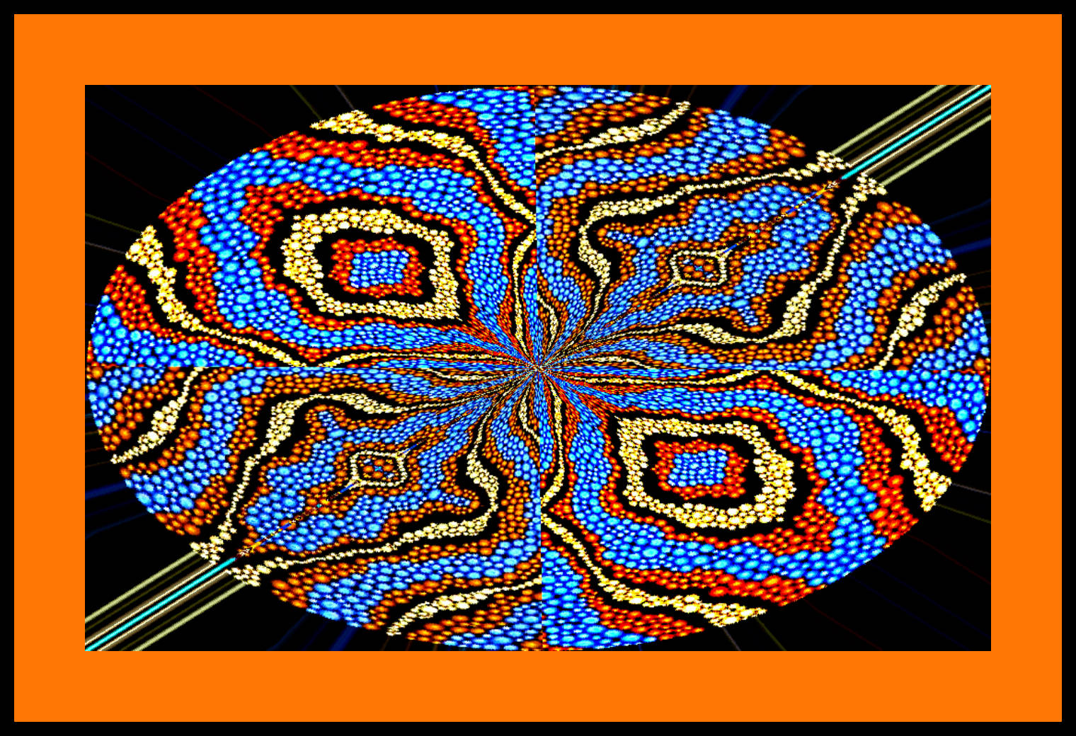 blue, orange, gold, HD Desktop Wallpaper