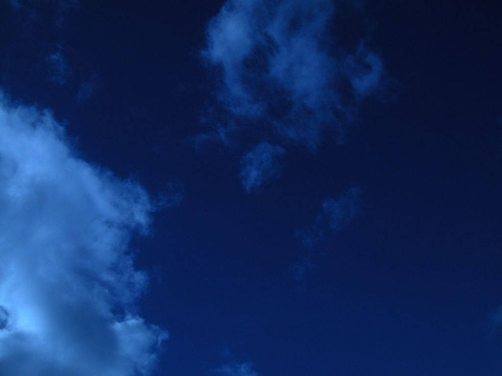 indigo aesthetic, deep blue twilight sky, wispy clouds, SD Desktop Wallpaper