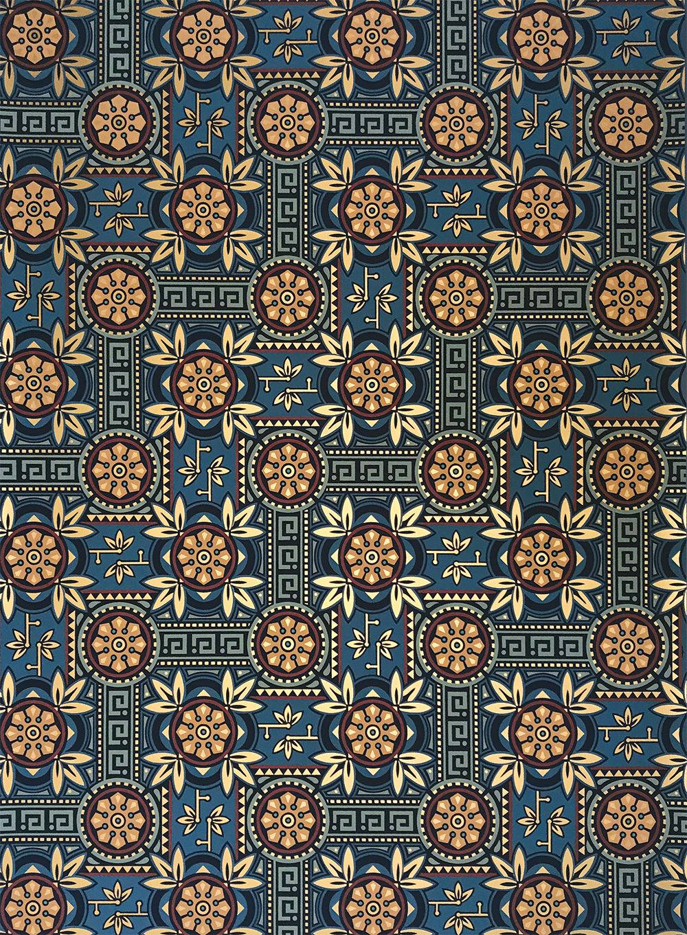 Indigo Aesthetic, deep blue, gold, HD Phone Wallpaper