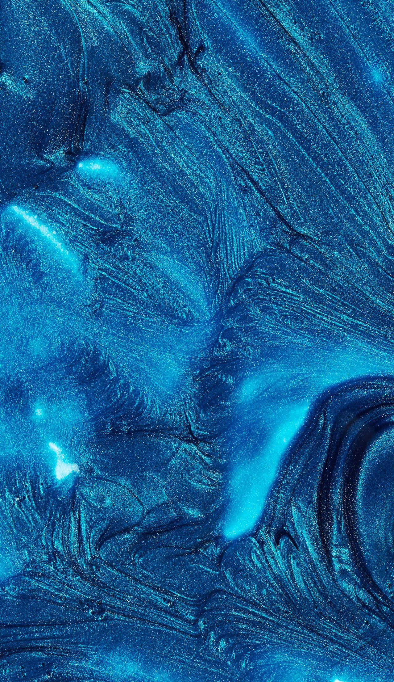 indigo blue, swirling deep blue paint, glittery highlights, Full HD Phone Wallpaper