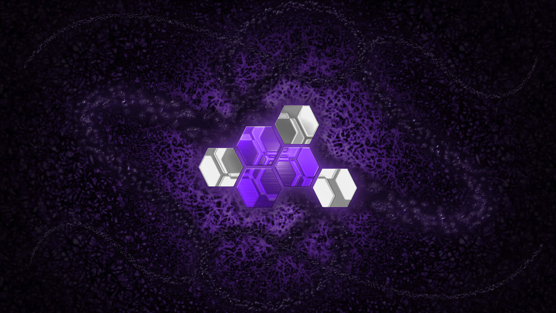 purple, white, hexagonal pattern, Full HD Desktop Wallpaper