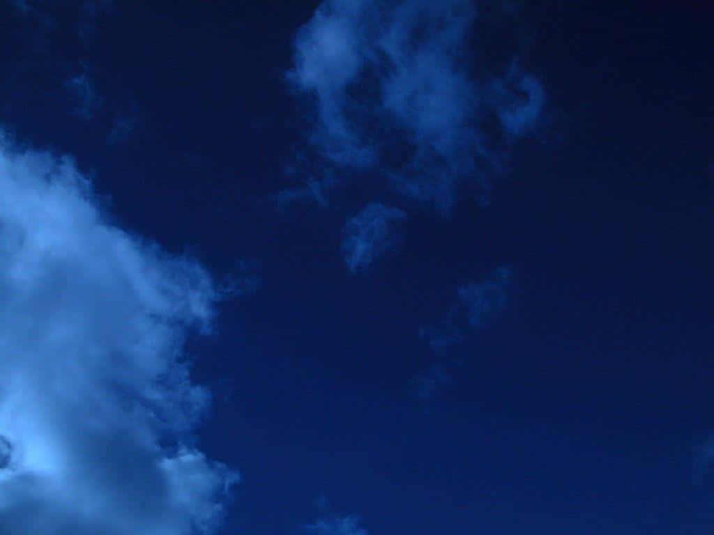 indigo, deep blue sky, soft glowing clouds, SD Desktop Wallpaper