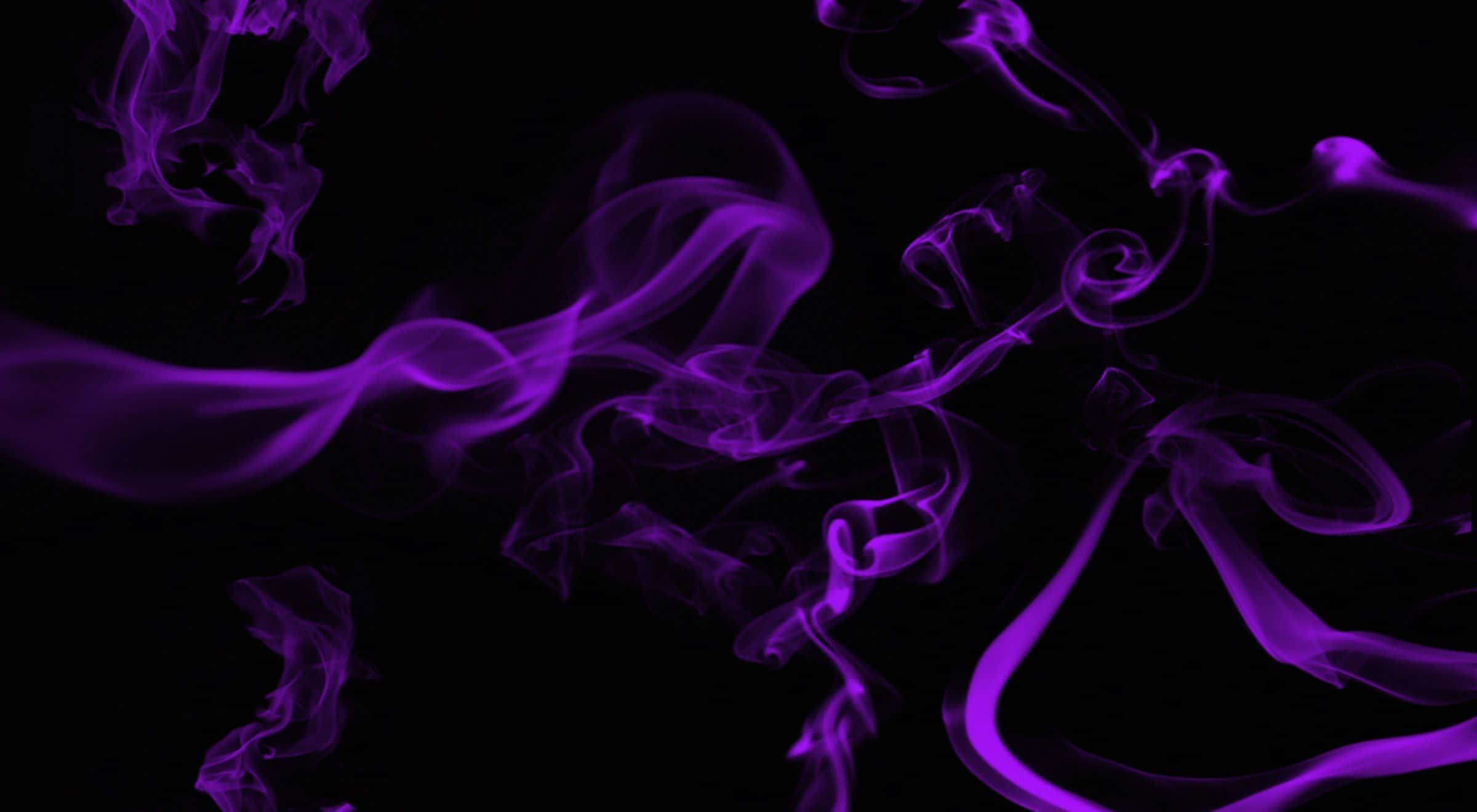 Indigo, vivid purple smoke, deep black background, Full HD Desktop Wallpaper