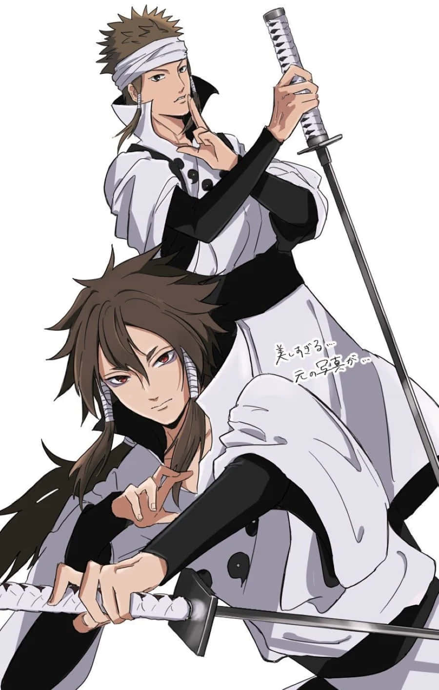 Indra Ōtsutsuki, white and black outfits, swords, HD Phone Wallpaper