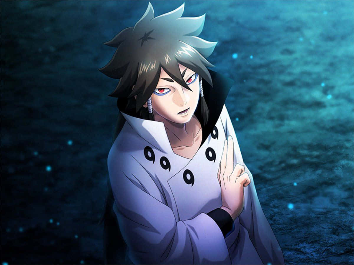 Indra Ōtsutsuki, red eyes, white robe, SD Desktop Wallpaper