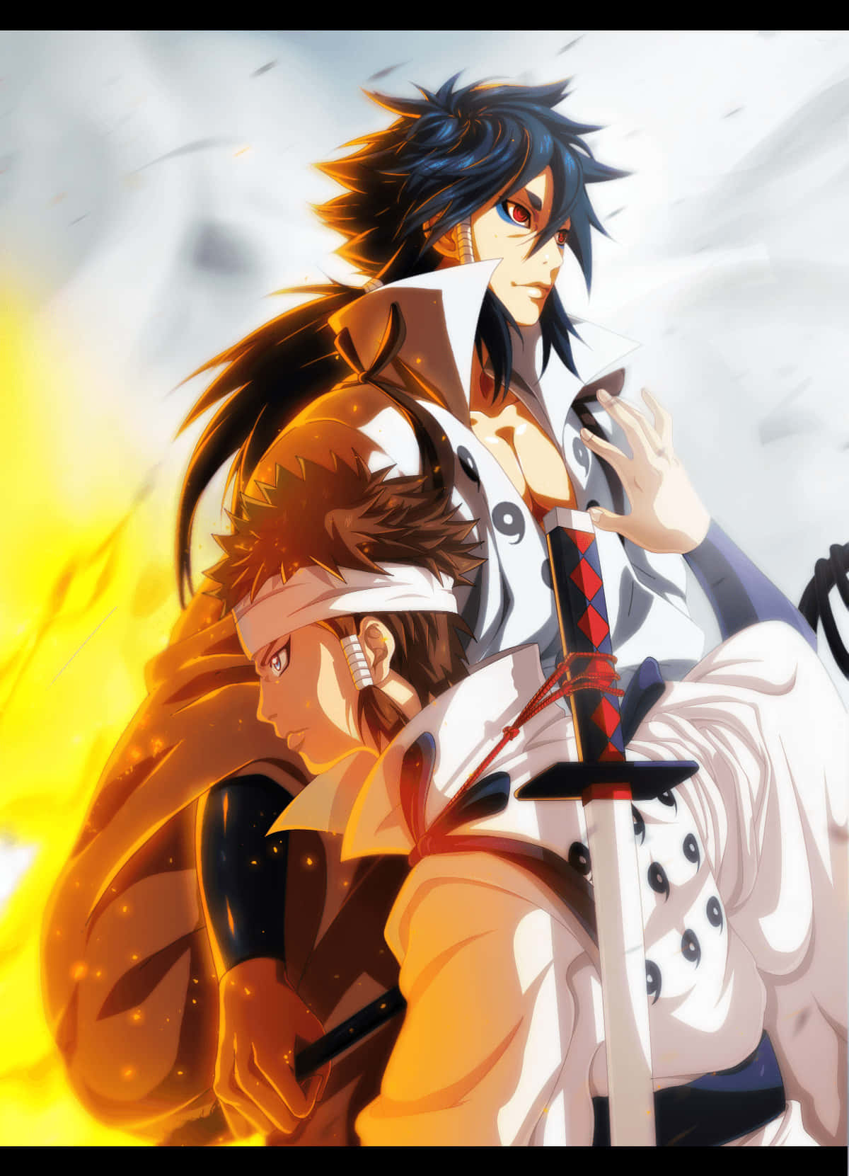 Indra Ōtsutsuki, anime warriors, sword, HD Phone Wallpaper