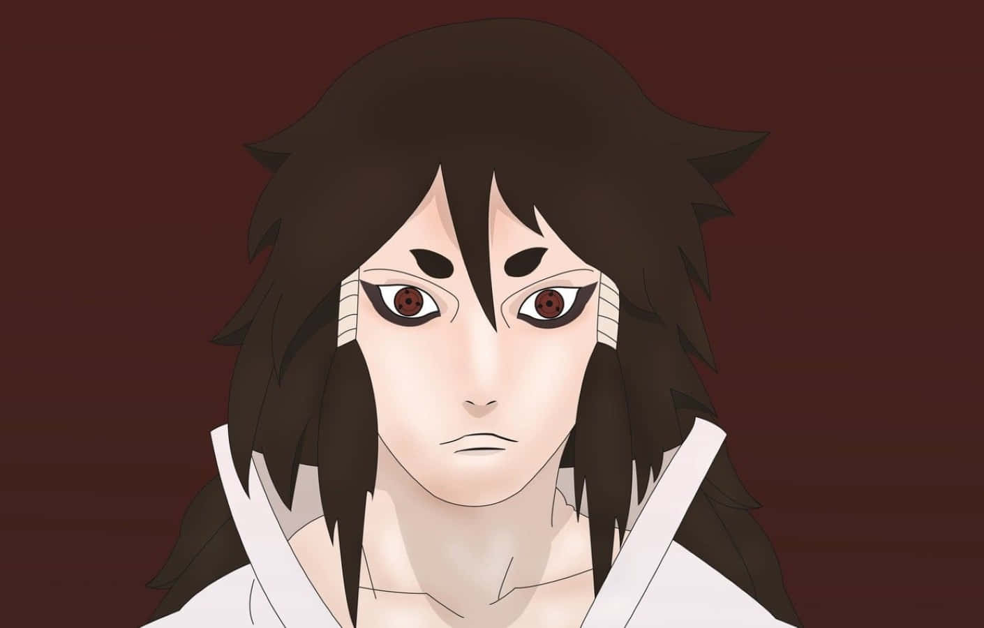 Indra Ōtsutsuki, dark hair, red eyes, HD Desktop Wallpaper