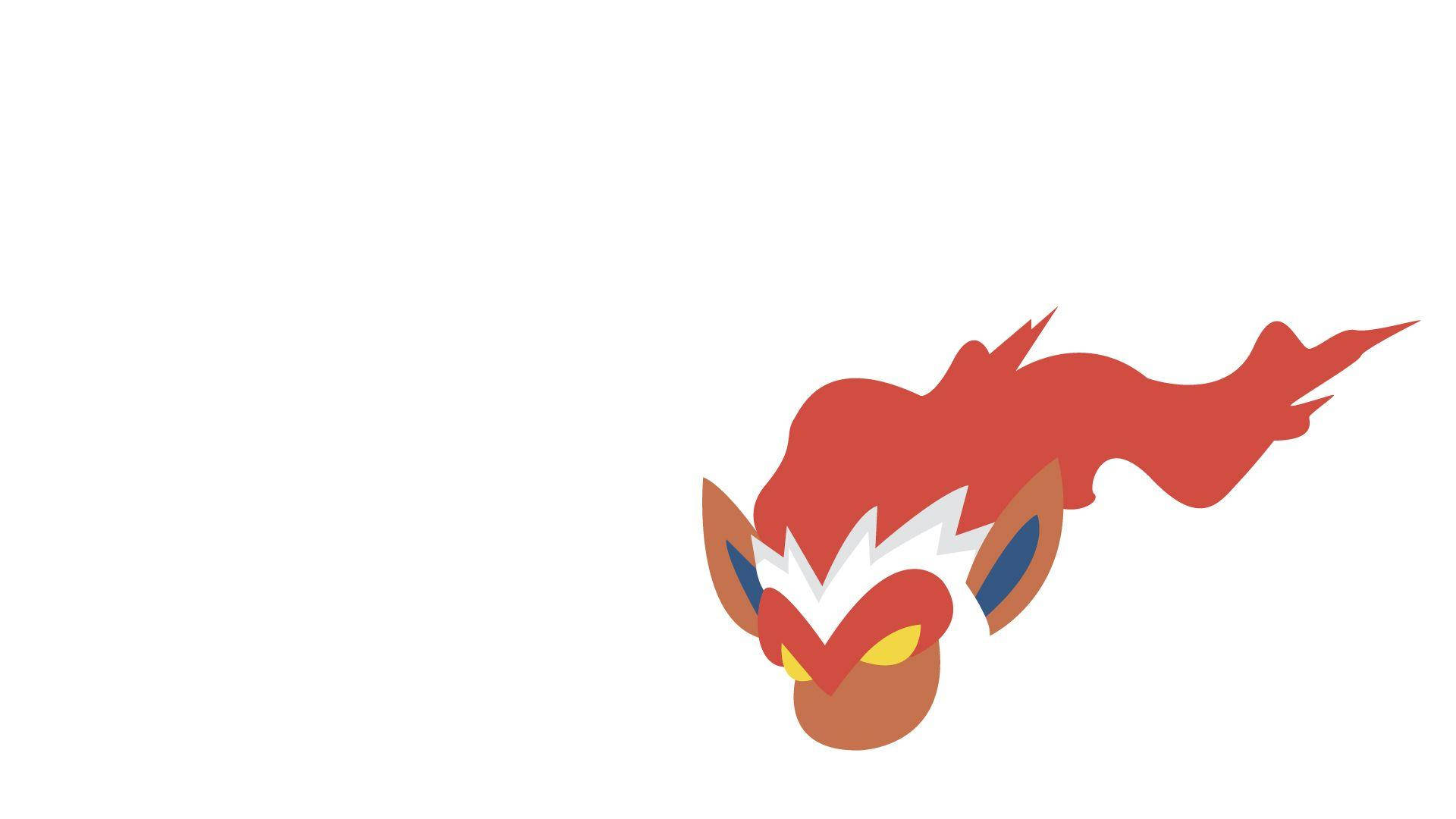 Infernape, red fur, blue ears, Full HD Desktop Wallpaper