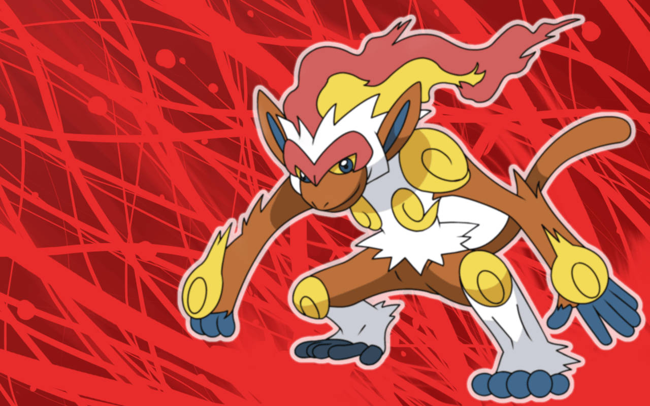 Infernape, red, abstract, HD Desktop Wallpaper