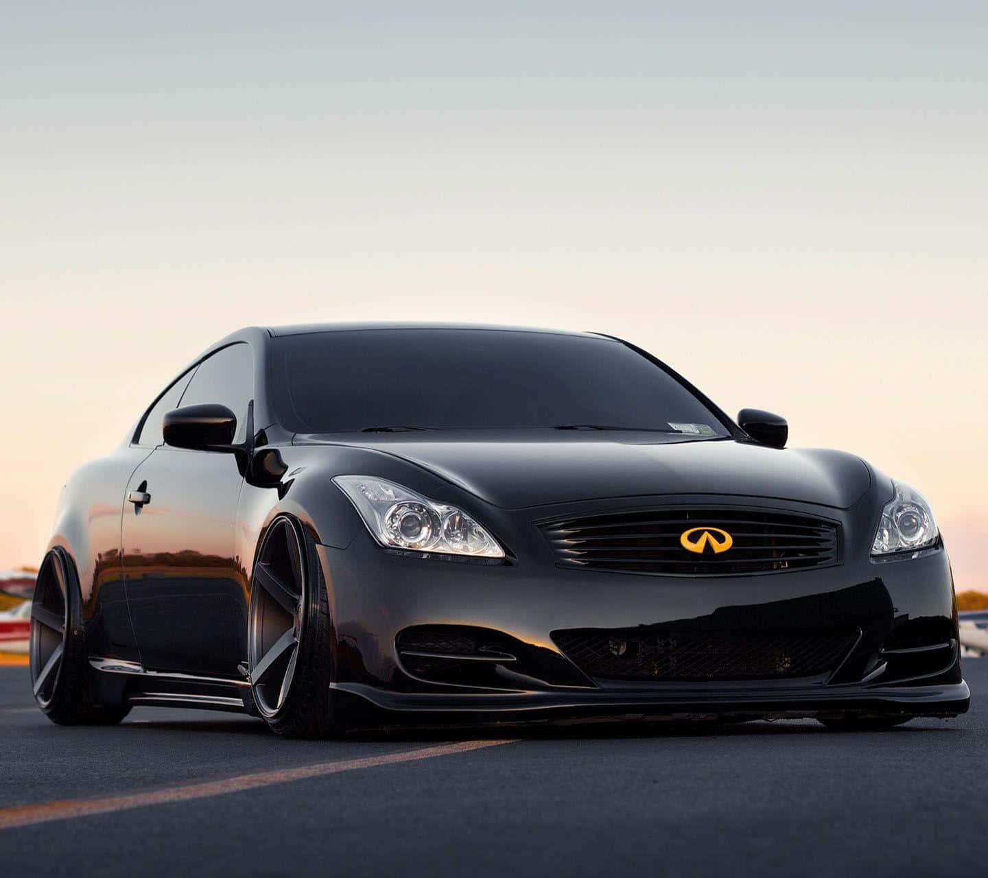 Infiniti G35, black, custom wheels, HD Desktop Wallpaper
