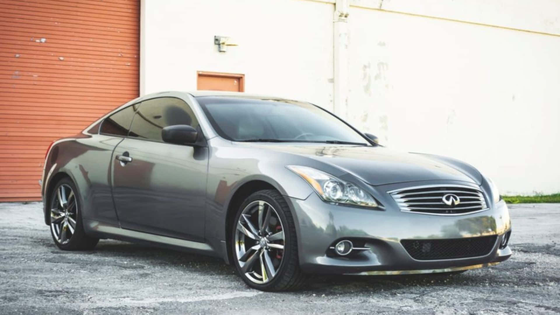 Infiniti G37, silver, gravel, Full HD Desktop Wallpaper