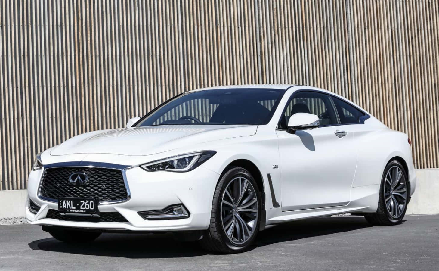 Infiniti Q60, white, sports coupe, HD Desktop Wallpaper