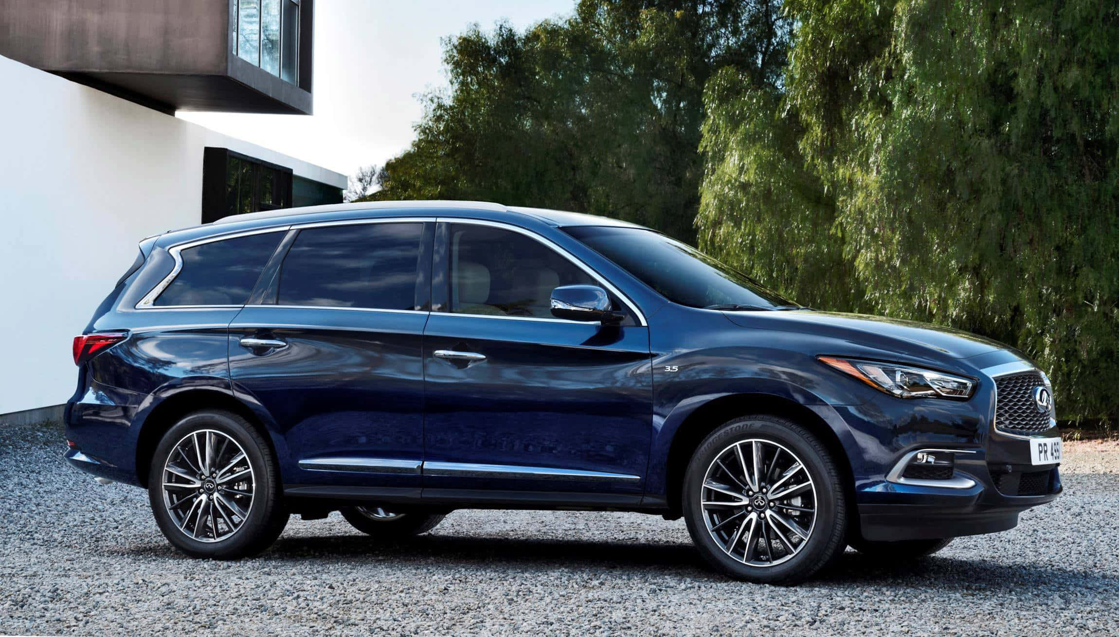 Infiniti QX60, 2023, dark blue, Full HD Desktop Wallpaper