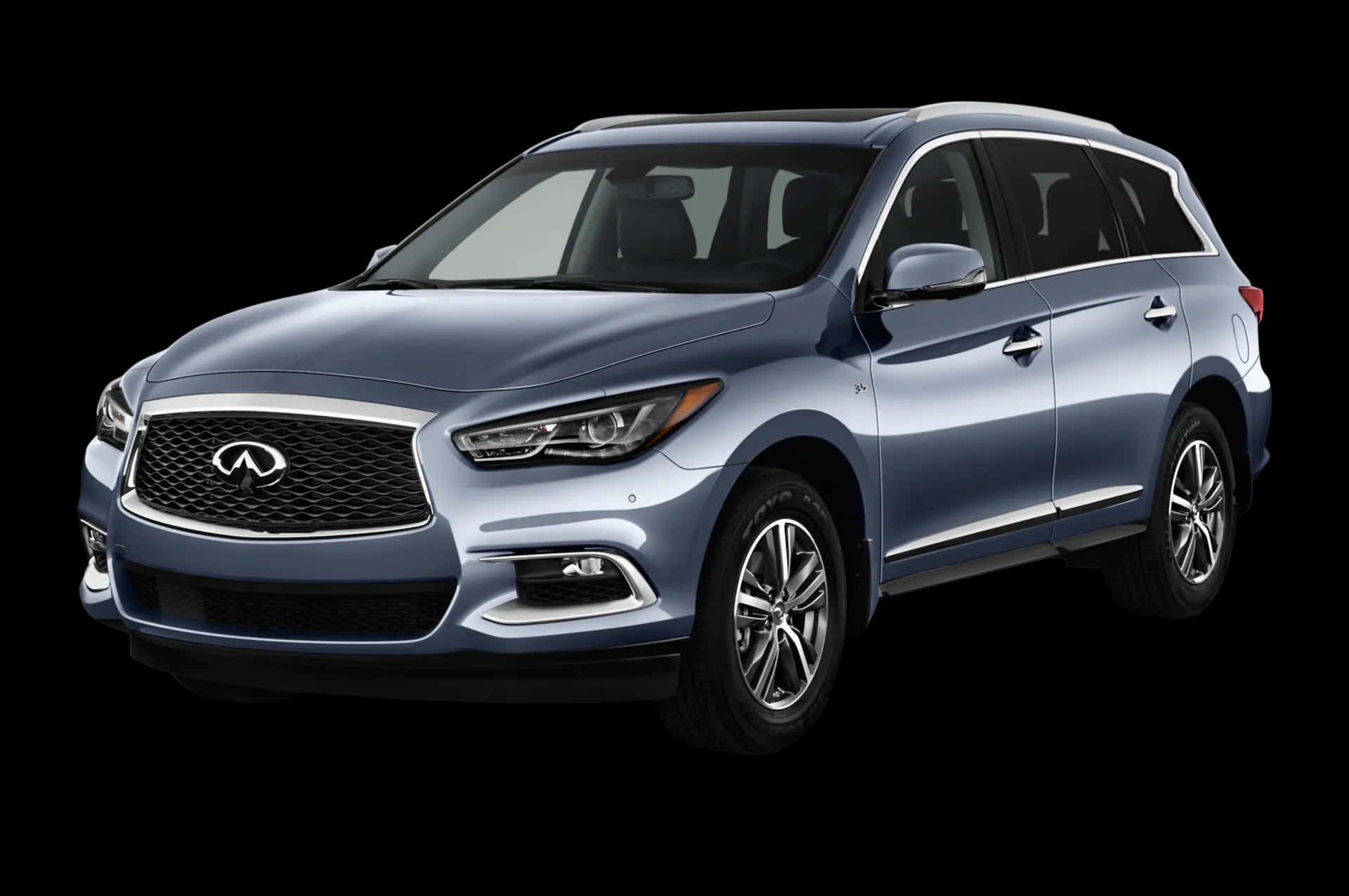 Infiniti QX60, blue, studio lights, Full HD Desktop Wallpaper
