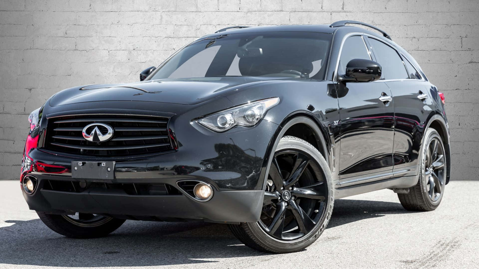 Infiniti QX70, sleek, black, Full HD Desktop Wallpaper