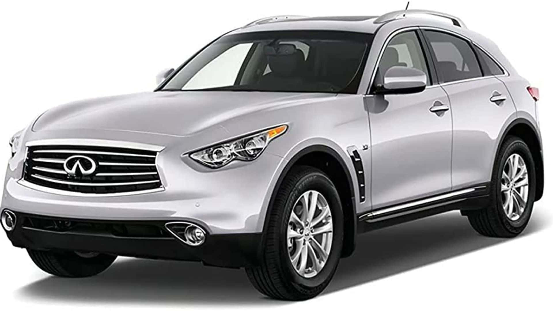 Infiniti QX70, silver, studio lighting, Full HD Desktop Wallpaper