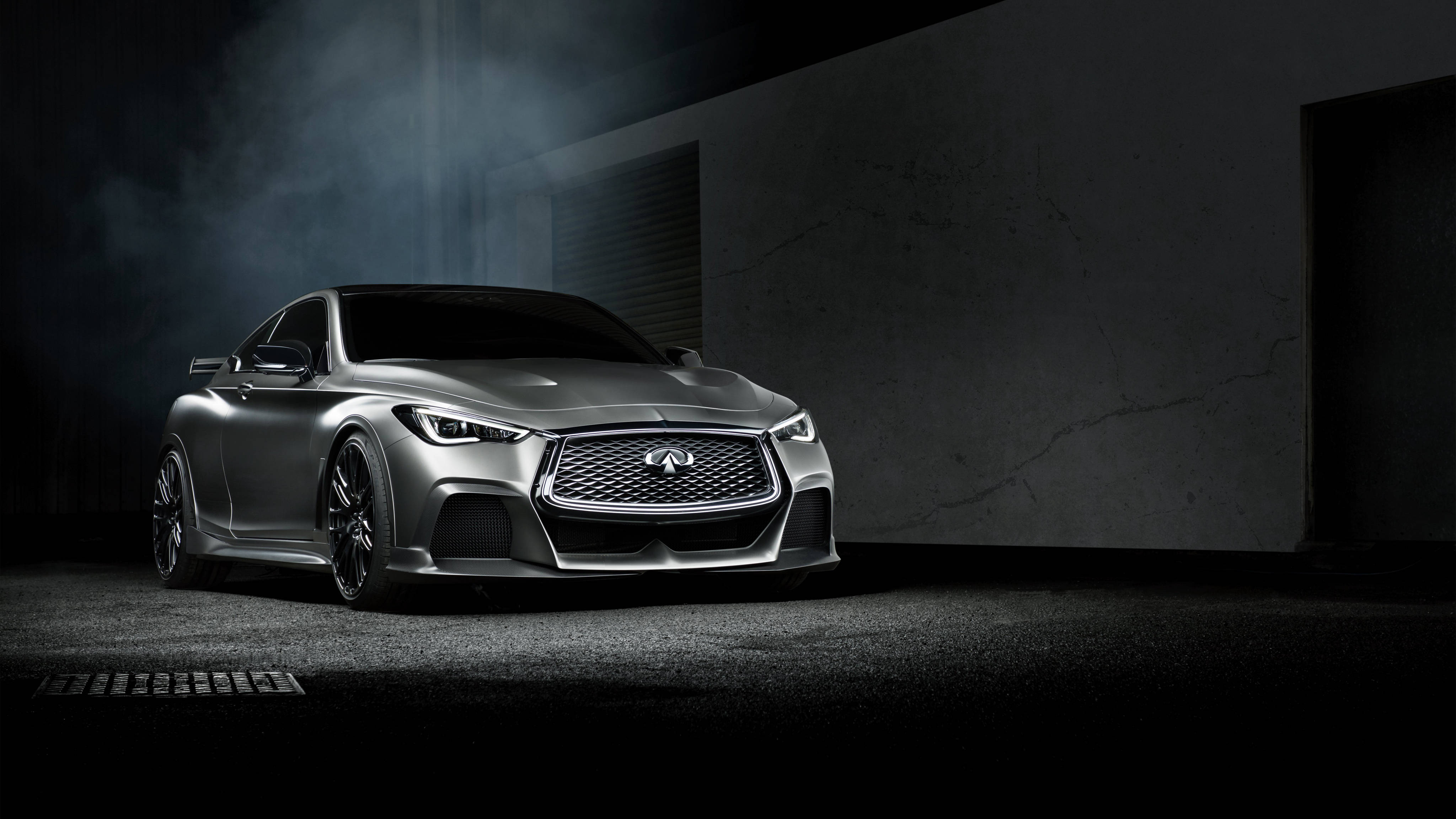 Infiniti, silver, sports car, 4K Desktop Wallpaper