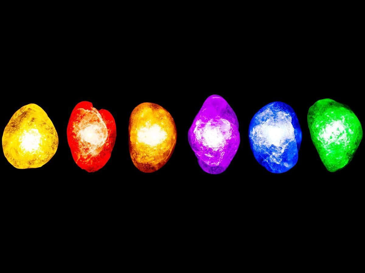 Infinity Gems, cosmic stones, black void, SD Desktop Wallpaper